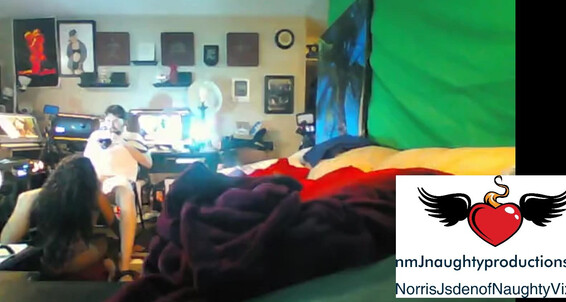 "nmjnaughtyvixens" adulttheater, blowjob, doggystyle, fucking, webcam Amber Cream porn shoot spycam manyvids